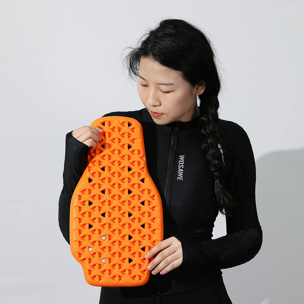 WOSAWE CE motorcycle back protector jackets insert back protector armor motorbike bike riding protection pads spine anti-fall