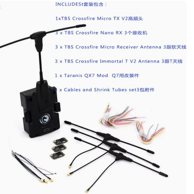 Kit émetteur-récepteur radio TBS Micro/Nano pour drone FPV