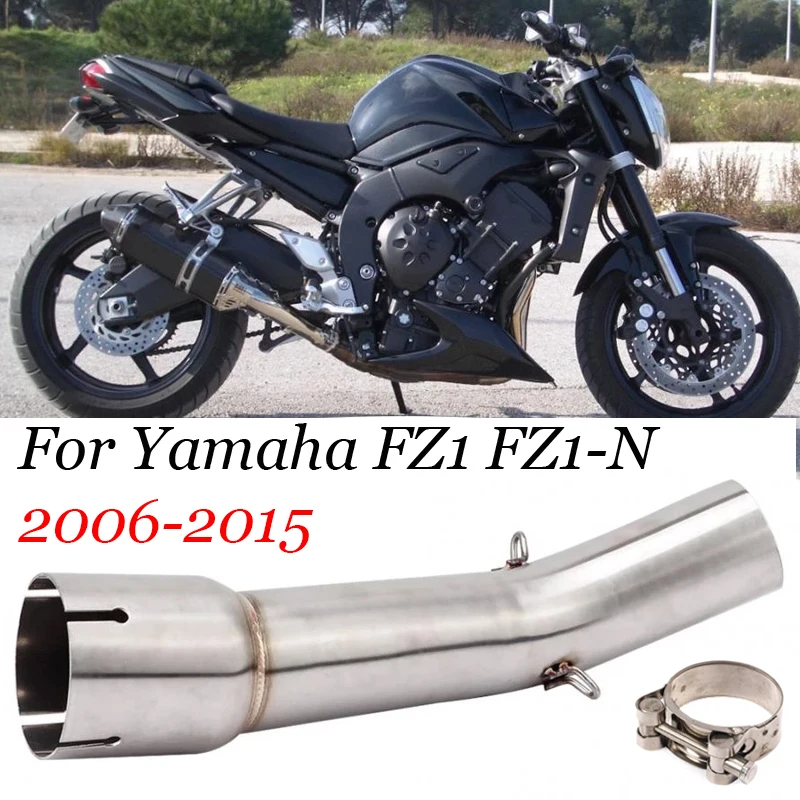 High-Performance Motorcycle Exhaust Slip-On Muffler with Mid Link Pipe