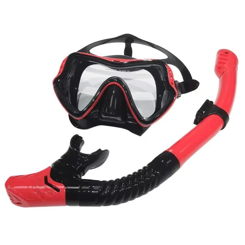Professional swimming waterproof soft silicone glasses swimming glasses Full dry breathing tube diving mask