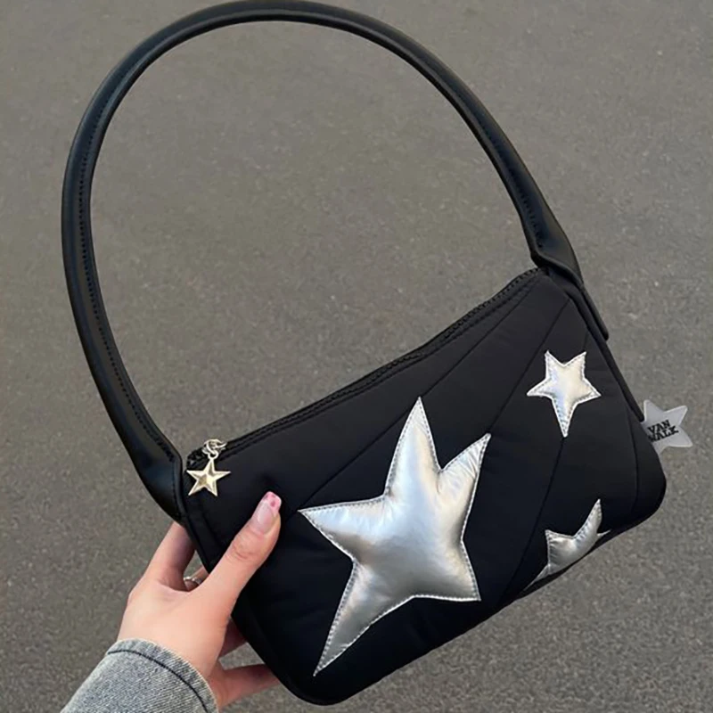 

HAEX Y2K Women Handbag 2023 Trend Fashion Patchwork E Girl Underarm Shoulder Bolso Mujer Harajuku Aesthetic Sac A Main Femme