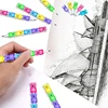 30 Pieces Stackable Bear Pencils Kids Plastic Bear Shaped Stacking Pencil 5 in 1 Point Pencils for Birthday Party Supplies 4