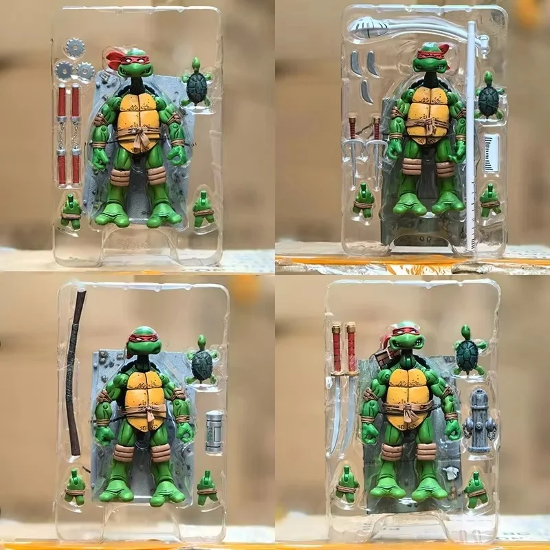 New NECA Turtles Figures Pizza Club Leonardo Leads Tmnt Turtles