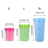 1Pc Pet Plastic Foot Wash Cup S L XL Large size silicone brush Dog cat clean foot mud removable cleaning Foot 4