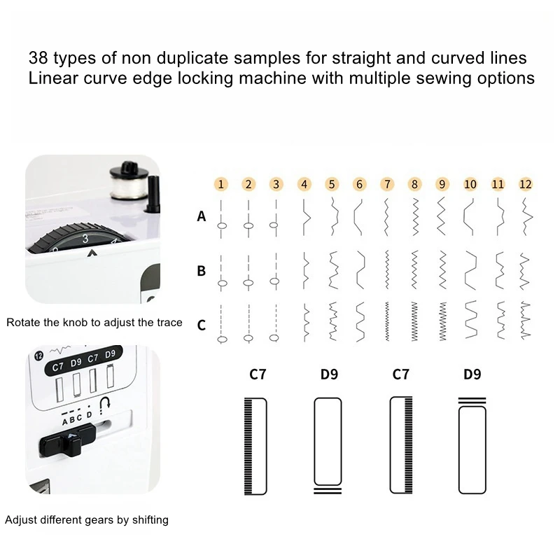 Multi-threaded extension table base all-in-one electric sewing machine Multi-function automatic small home sewing machine 3