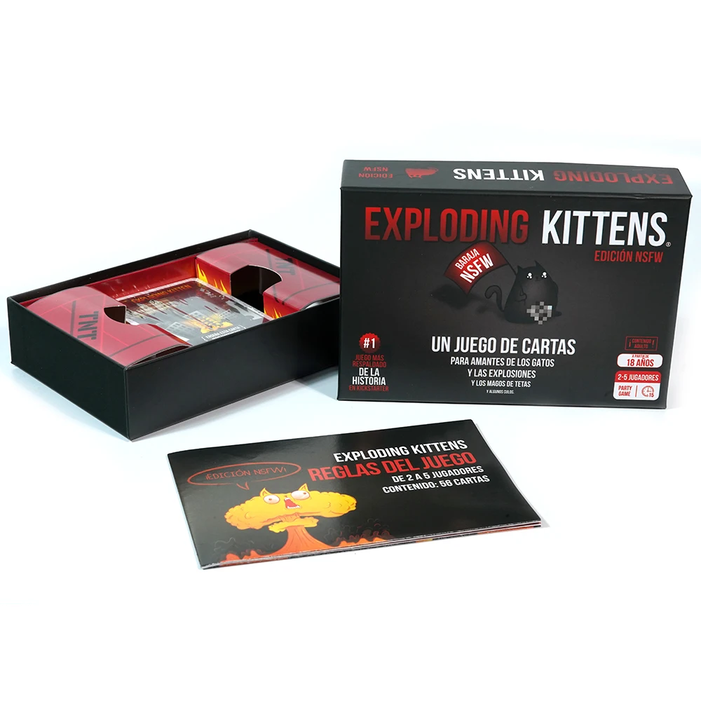NSFW Juego de Cartas para Amantes De Los Gatos Y Las Explosiones De 2 a 5 Jugadores Español 3
