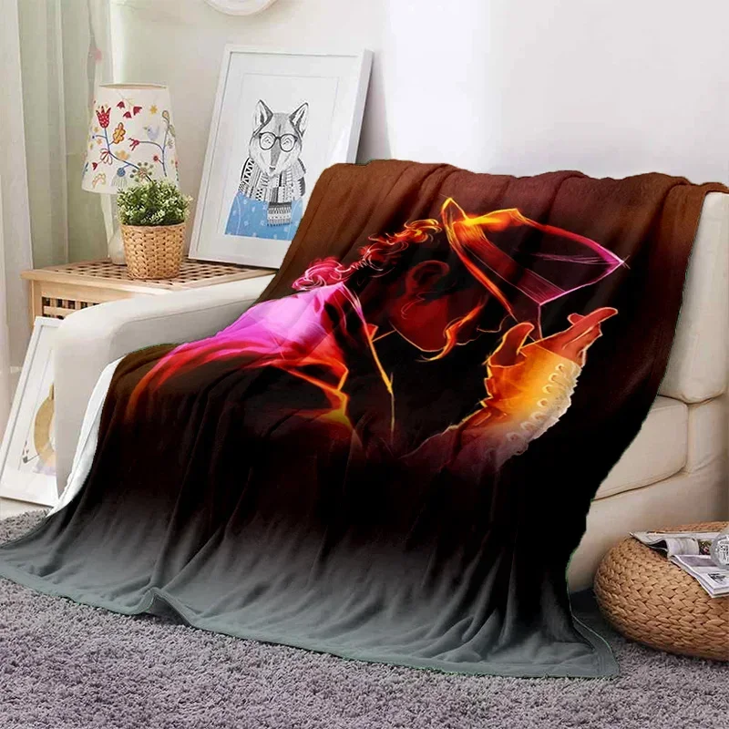 MJ King of Pop Michael Jackson Soft Flannel Blanket for Beds Bedroom Sofa Picnic,Throw Blanket for Cover Outdoors Leisure Gift