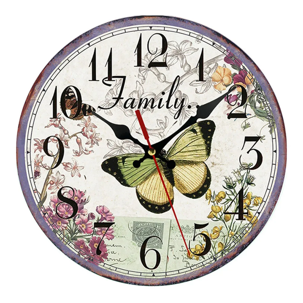 

1pcs Creative Wooden Clock 30cm 12inch For Living Rooms Bedrooms Study Rooms Offices Dining Rooms Bars Coffee Shops Home Garden