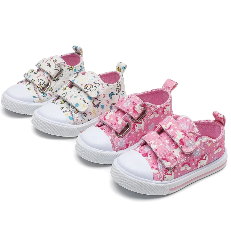 Kids Baby Shoes Girls Cartoon Canvas Shoes Children Sneakers Breathable Soft-Soled Non-Slip Casual Fashion kids sneakers,baby shoes,kids sports shoes,kids shoes