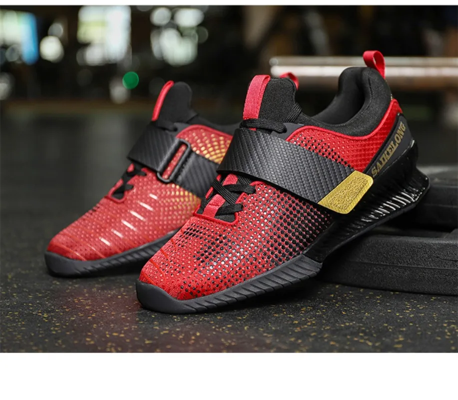New Professional Men's High-quality Weightlifting Shoes Indoor Fitness Training Shoes Non Slip Squatting Weightlifting