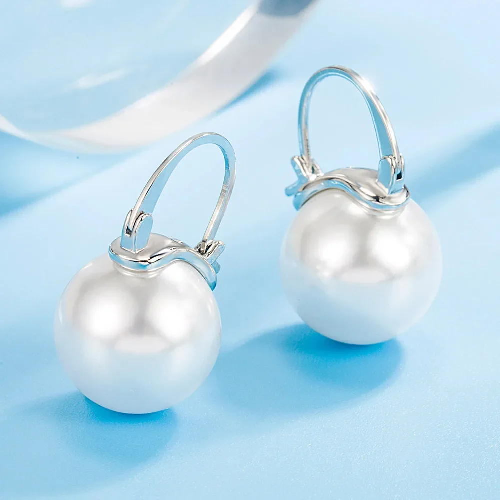 Orecchini pendenti in argento sterling con perle irregolari d'acqua dolce, orecchini con gancio in perle placcati in oro, gioielli da sposa, regalo per lei - Italia