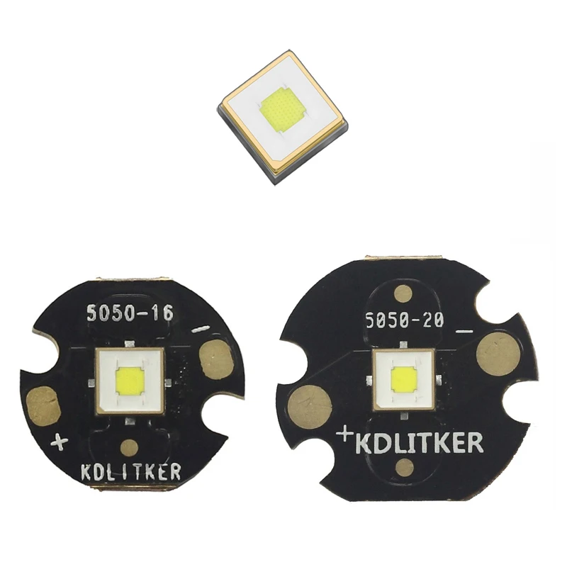 Luminus SFT-40 장거리 고전력 SMD 5050 LED, KDLITKER DTP 구리 MCPCB 손전등, DIY