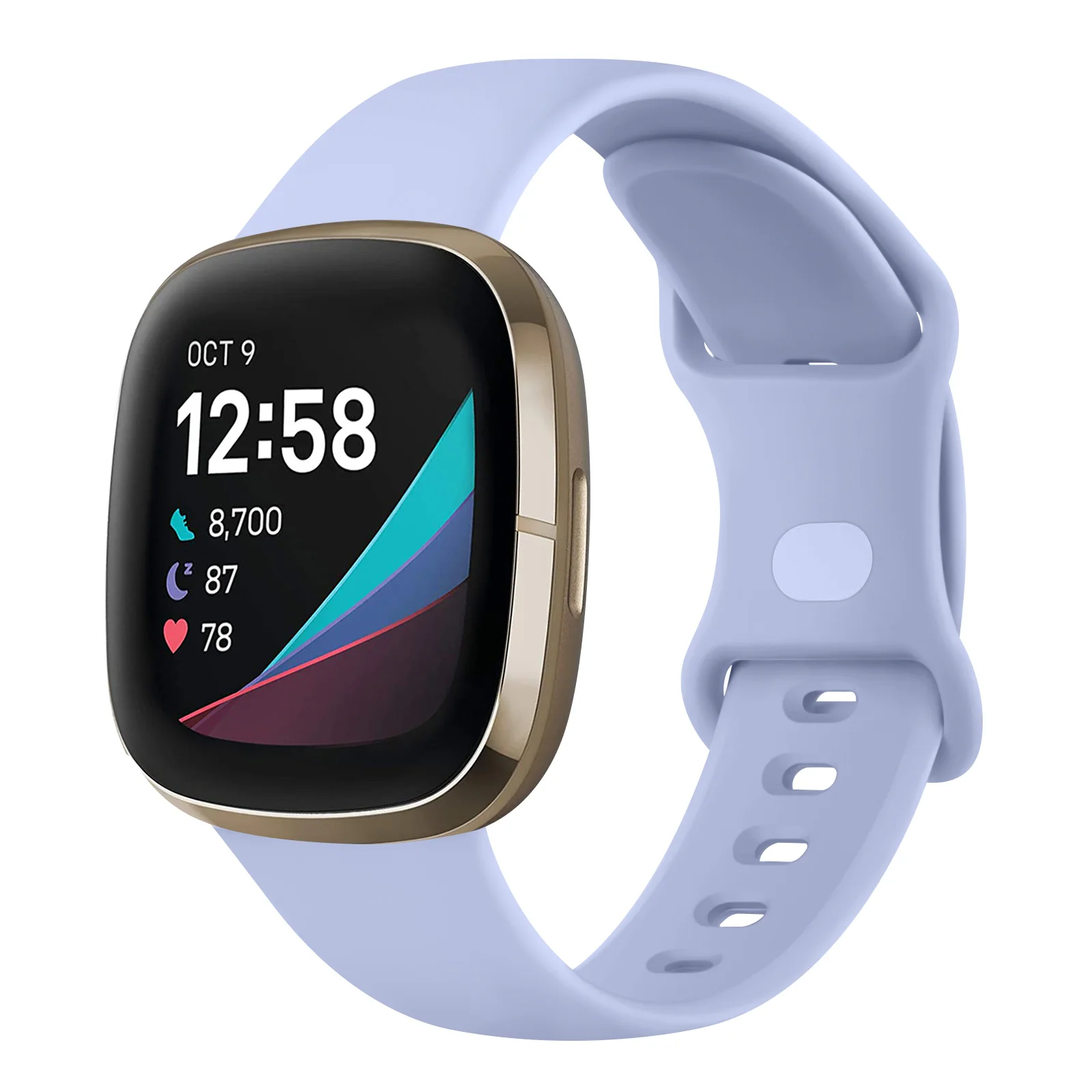 Silicone Smartwatch Strap - Adjustable Wristband Bracelet