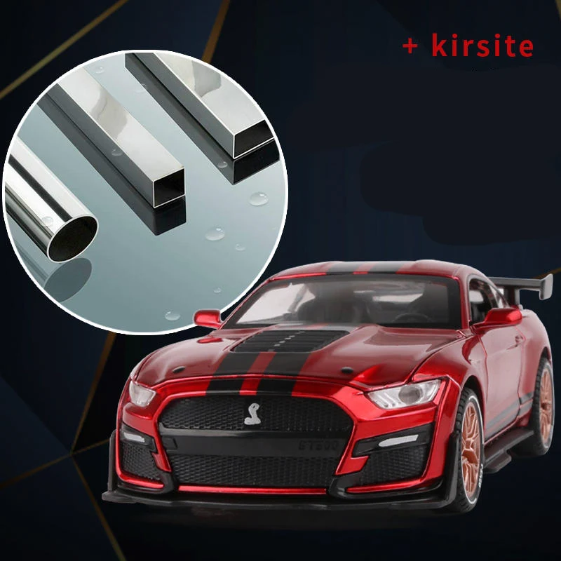 1:32 포드 머스탱 쉘비 GT500 합금 스포츠카 모델 다이캐스트 & 장난감 자동차 금속 자동차 모델 시뮬레이션 컬렉션 어린이 장난감 선물