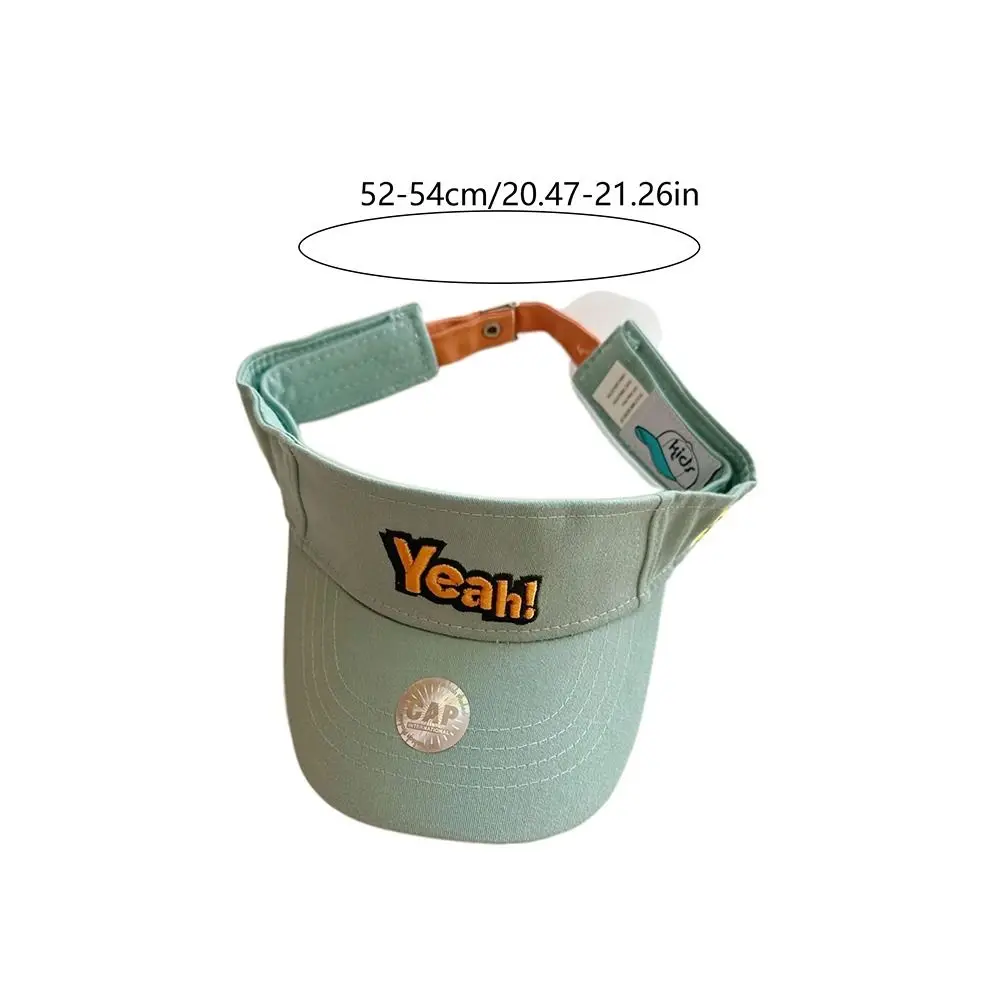 Cotton Children's Empty Top Sport Caps Adjustable UV Protection Girls Boys Sun Block Hat Anti-UV Solid Color