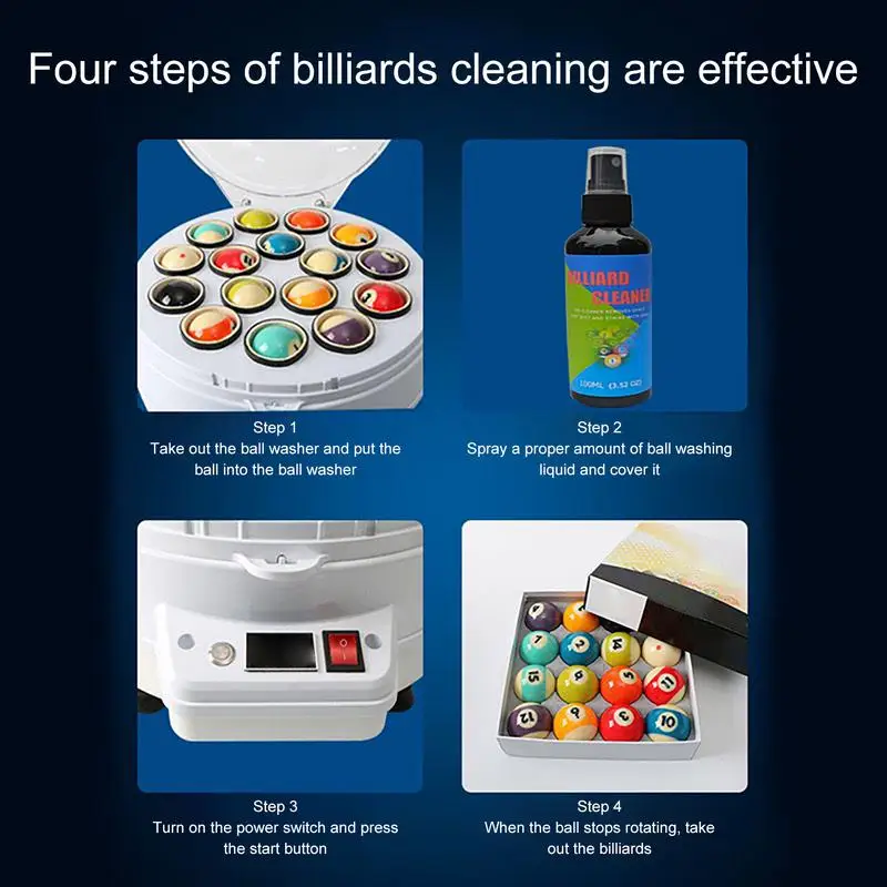 100ml Billiard Ball Cleaning Agent Pool Ball Spray Billiard Ball Maintenance Cleaner Pool Ball Polish Agent for Billiard clean