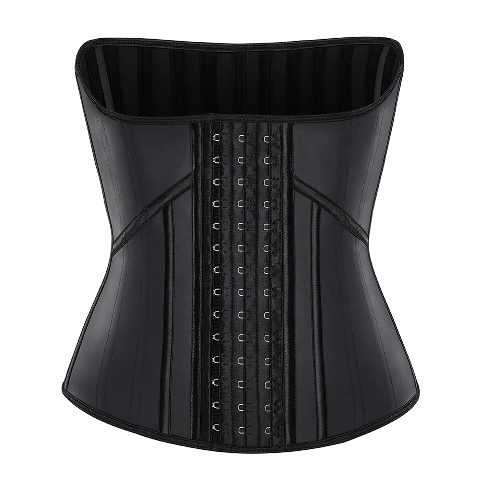 

21 Steel Bones Latex Waist Trainer Body Shaper Long Torso Corset Shapewear Women Fajas Colombian Girdles Cincher Slimming Belly