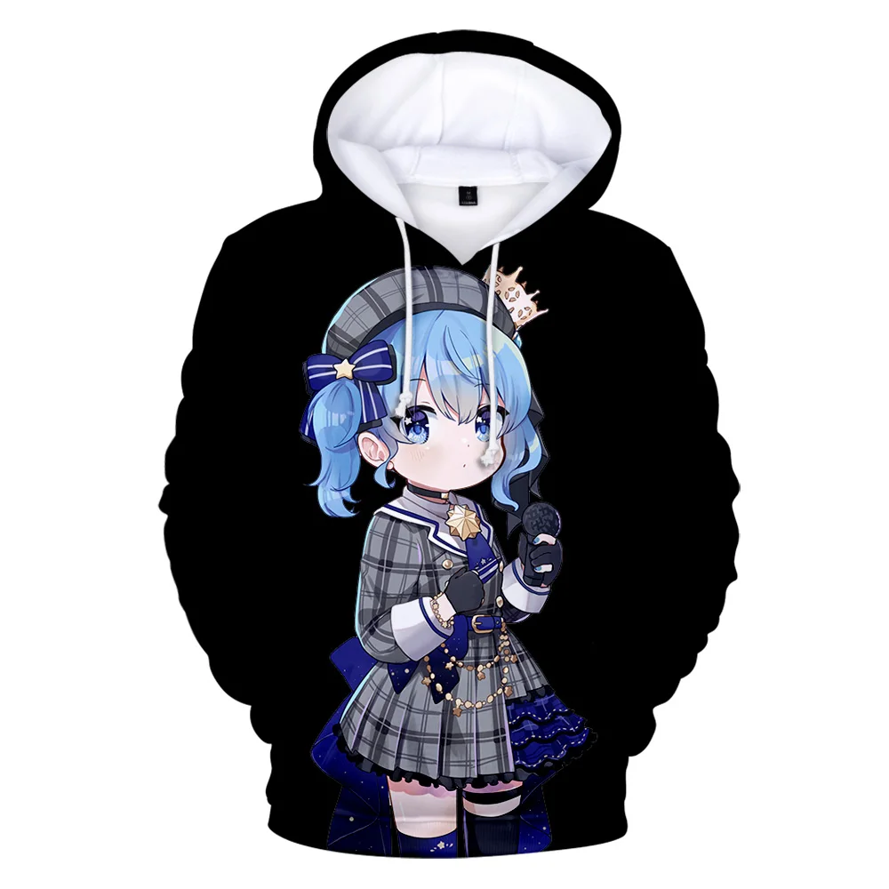 HOLOLIVE VTuber Hosimati Suisei 3D Print Fashion Fall Winer Suit Hoodies Sportswear Hooded Youthful Kawaii Women/Men The hooded