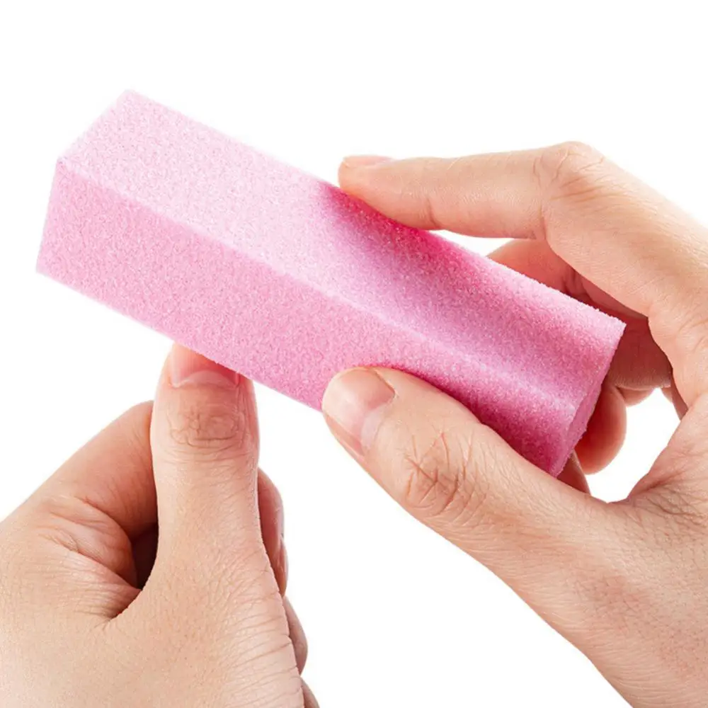 Sponge Manicure Nail File Tofu Block Nail Care Polishing Strip