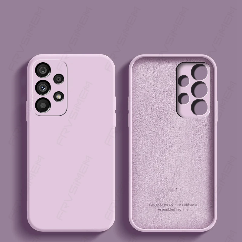 Luxus Original Flüssigsilikon Soft Cover für Samsung Galaxy A12 A22 A32 A22S A52 A72 A52S A33 A53 A73 5G M32 M12 M52 M_voghion.com