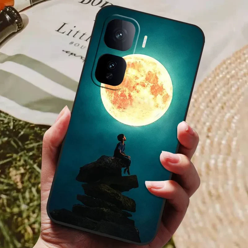 Cute Cat TPU Soft Silicone Protective Case Cover - Painted Design for VIVO IQOO Neo 10 Series