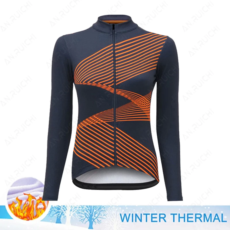 Winter Jacket Thermal Fleece Women's Cycling Jersey Clothing Mountain Outdoor Triathlon Wear Bicycle Clothes Ropa Ciclismo