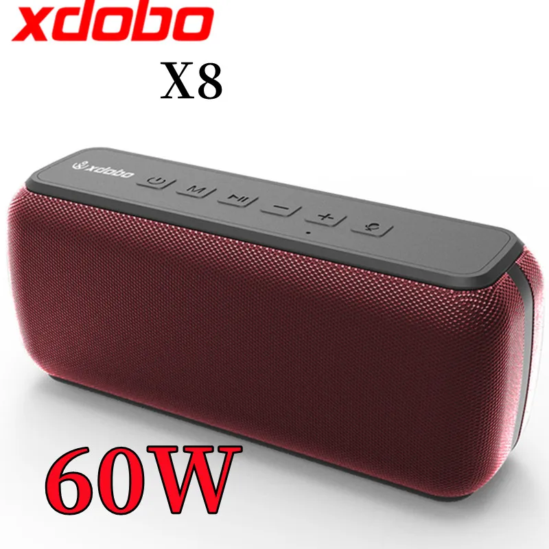 

XDOBO X8 60W Wireless Bluetooth Speaker Portable Outdoor Waterproof Sound Column TWS Subwoofer 360 Stereo Surround Sound Bar