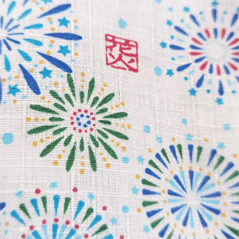 Japaneses Showa Yukata Parent Child Kimono Children Fireworks Printed Pajamas Air Conditioning Pure Cotton Home KimonoZF424