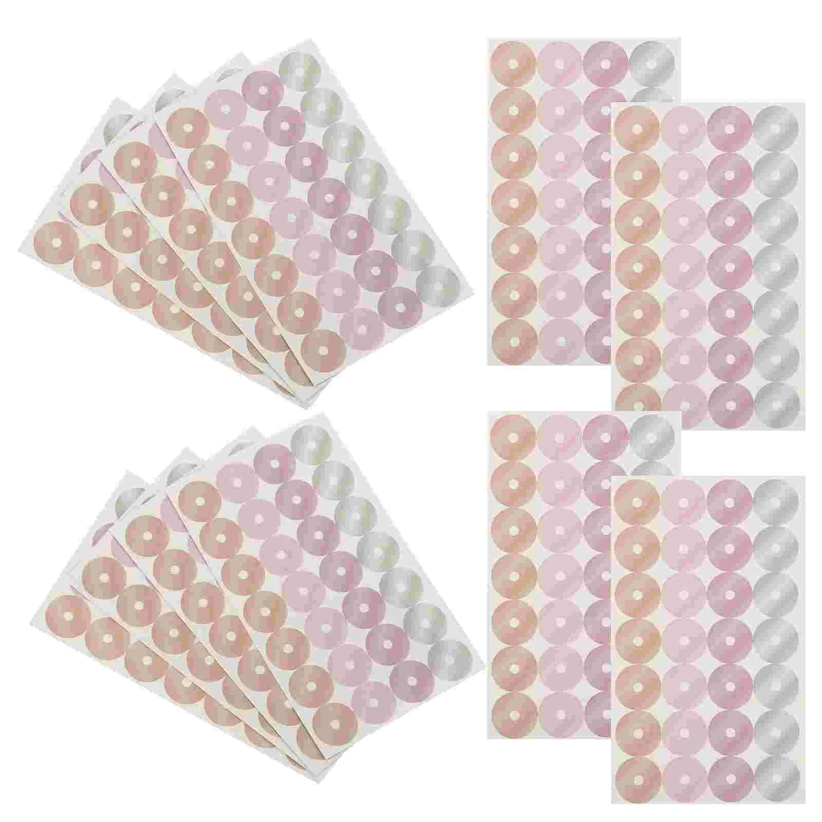 

16 Sheets Loose-leaf Paper Patch Hole Protection Sticker Repair Punch Reinforcement Label Stickers Note Labels Binder Ring