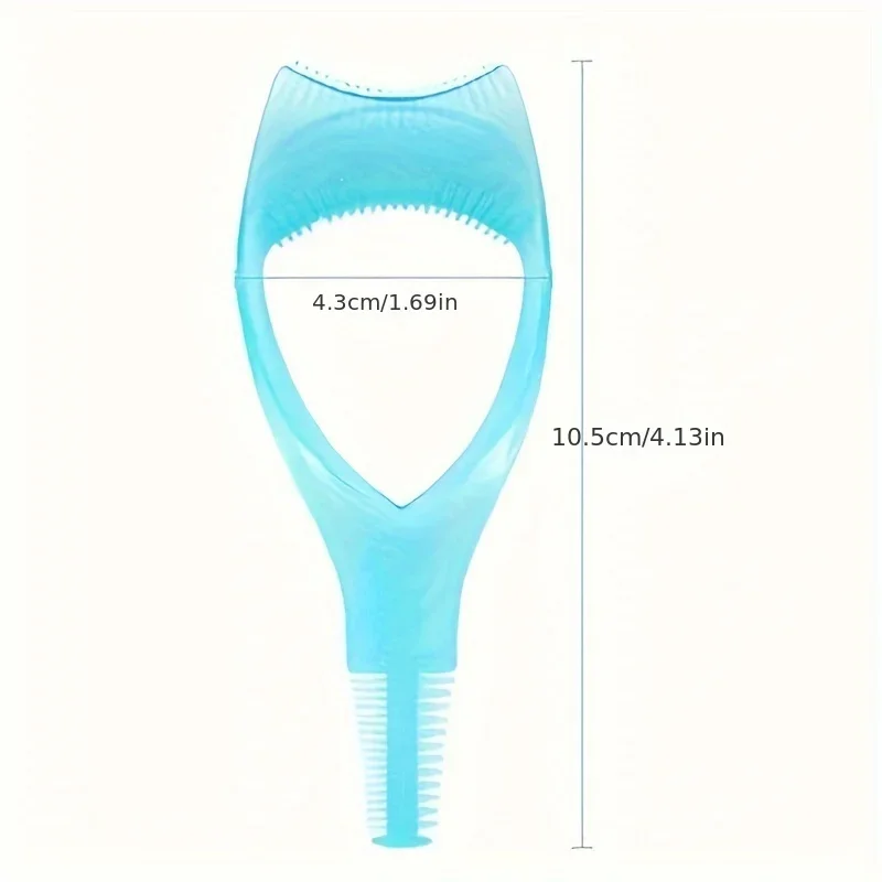 Description Picture 6 of item3 in 1 Mascara Applicator Template with Eyelash Curler Guard and Case, Eyeliner Holder, Eyelash Aid, Eyebrow Drawing Tool