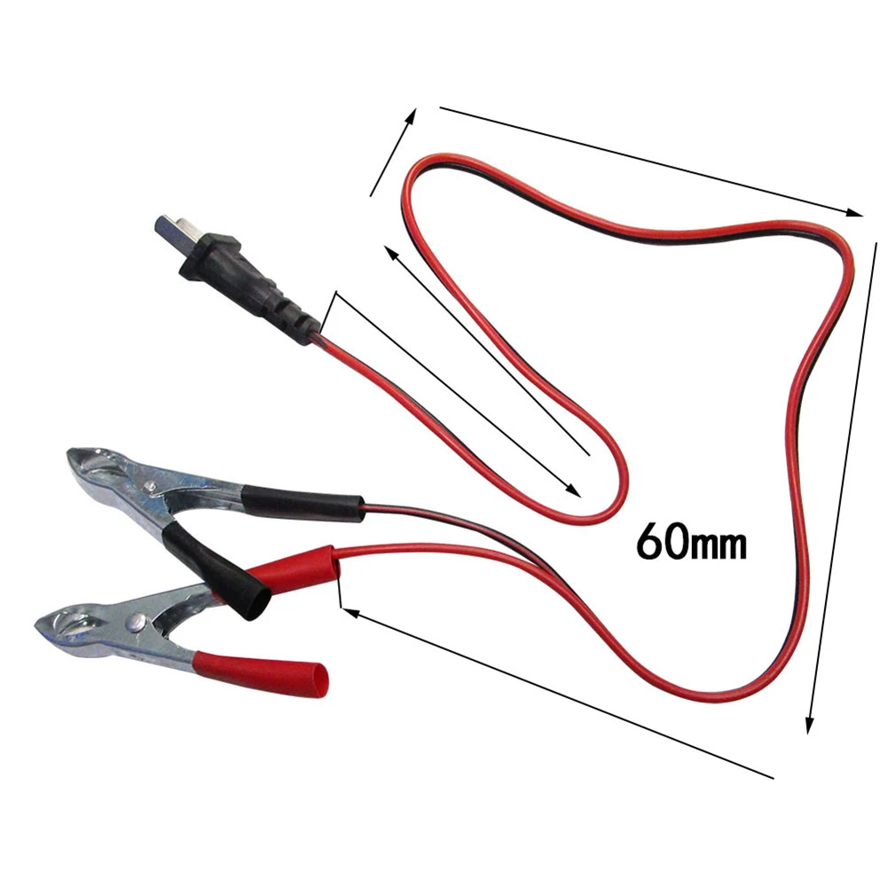 Pack Generator Charging Cable 60CM Accessories Black DC 12V For YMH EF2000ISV2 P0080501 Lead Wire Metal V Type