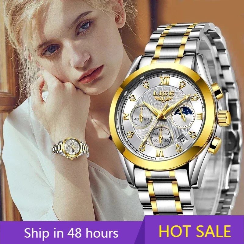 

Luxury 2024 New Gold Watch Women Watches Ladies Creative Steel Women's Bracelet Watches Female Waterproof Clock Relogio Feminino