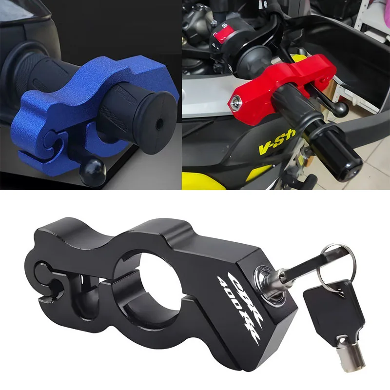

For Honda CBR400RR Honda cbr400rr Motorcycle Handlebar Lock Handlebar Brake Handle Solid Lock Imitating Steal Lock Pull Theft