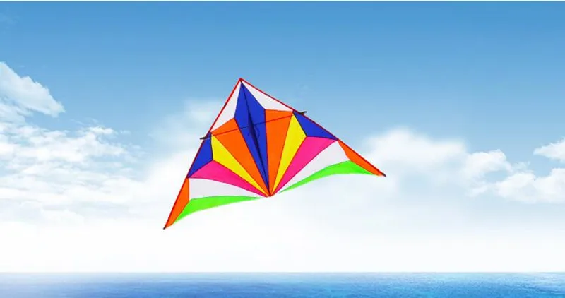 free shipping diamond rainbow delta kites windsocks cometas de viento para adultos giant kite cerf-volant shield kite toy sports 4