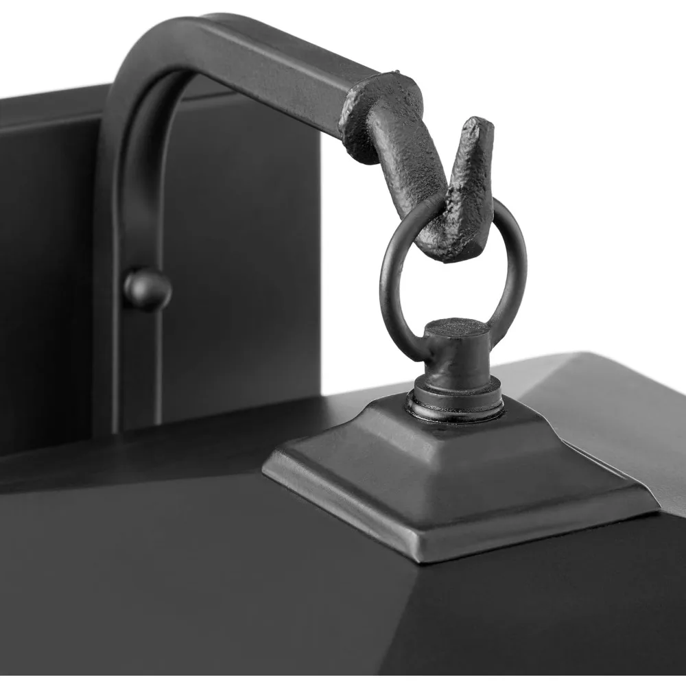 11.75 Inch Aqua Mission Style Outdoor Wall Light Lantern with One Bulb