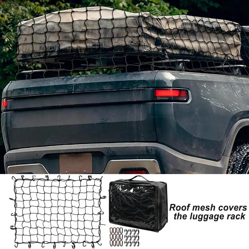 

Car Trunk Net Elastic Luggage Net Cargo Organizer Storage Rubber Mesh Nets Stretchable Car Interior Mesh Network Pocket Net