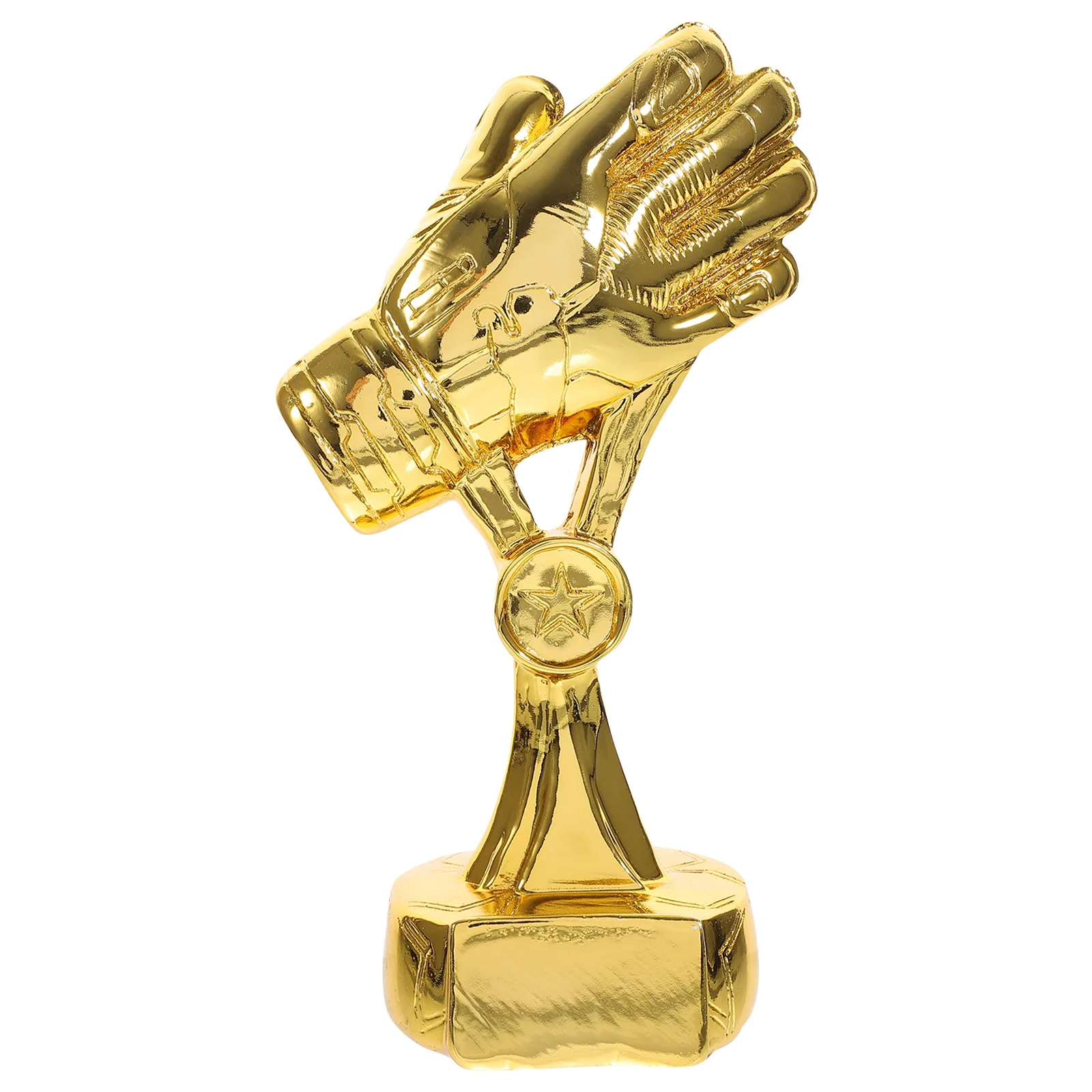 

Football Delicate Soccer Trophy Goalkeeper Gift School Glove Table Decor Shaped Decorative Award