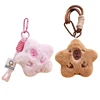 Cute Squeaky Capybara Plush Keychain Lovely Cartoon Animal Star Keyring Kawaii Bag Pendant Backpack Decoration For Couple Gifts 1