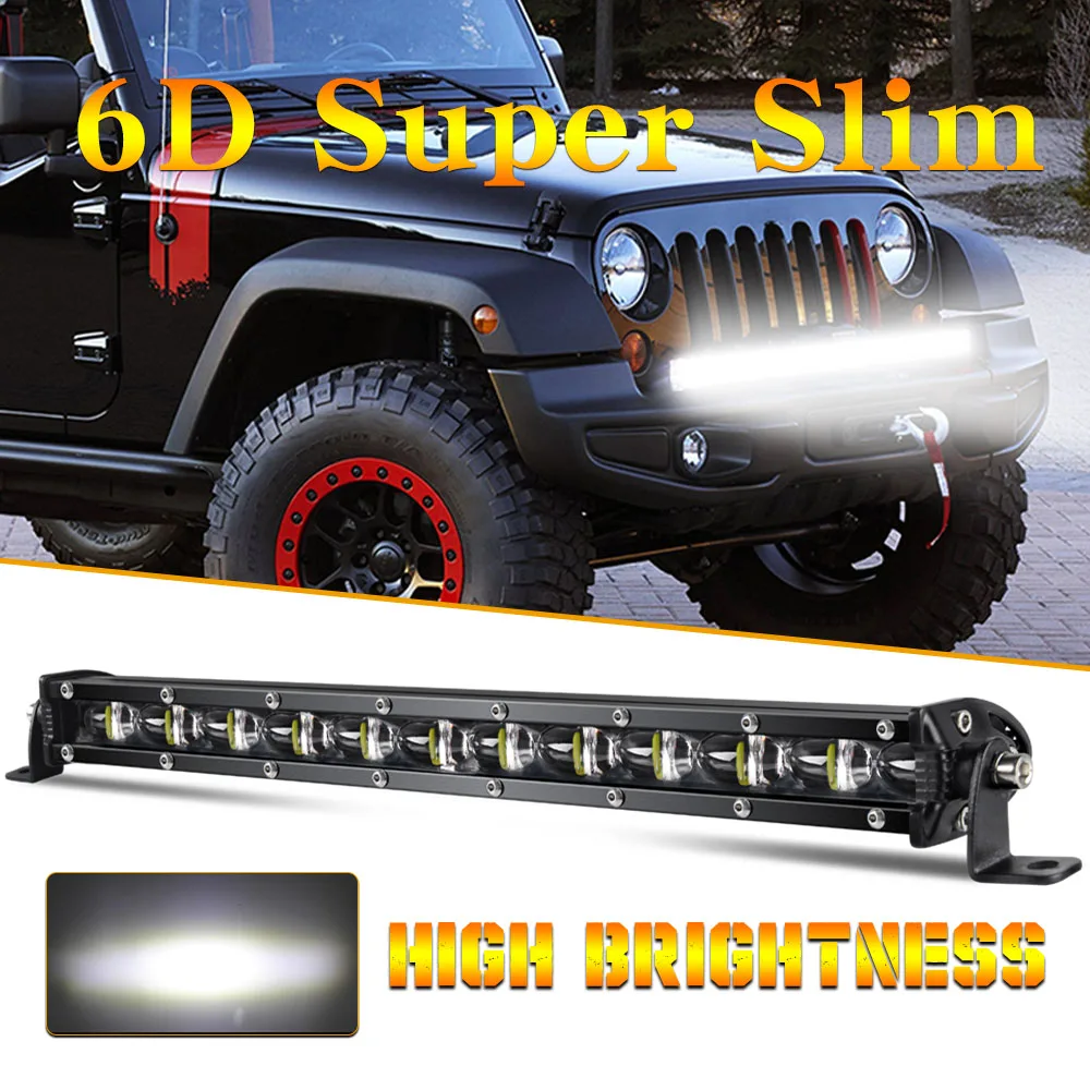 6D Slim Led Light Bar 12V 8\