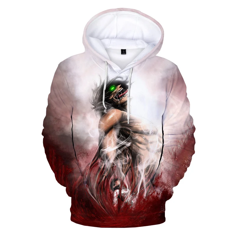

Autumn and Winter Men and Women New Popular Anime "Attack Mobile" 3D Hooded Sweater Fashion Casual Harajuku Oversized Hoodie