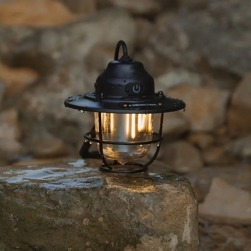 ShineTrip Outdoor Pinecone Retro Pendant Light Long Range Camping Light Camping Atmosphere Rechargeable Tent Light camping light