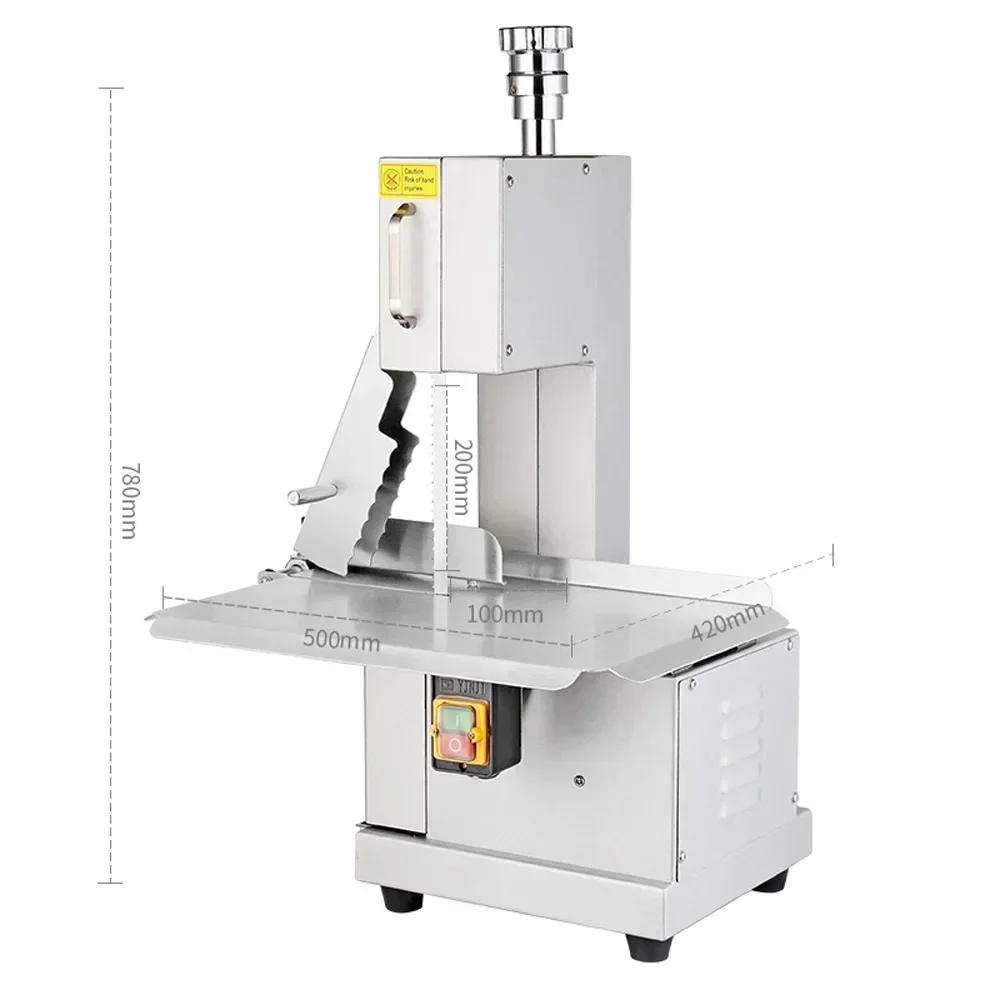 Automatic Bone Cutting Machine Commercial Bone Sawing Cutting Machine Pork Ribs Frozen Pork Trotters Bone Steak Cutting. 6