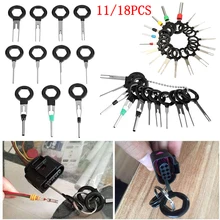 

11/18Pcs Automotive Plug Terminal Removal Tool Car Electrical Wire Crimp Connector Pin Extractor Kit Auto Repair Accessories