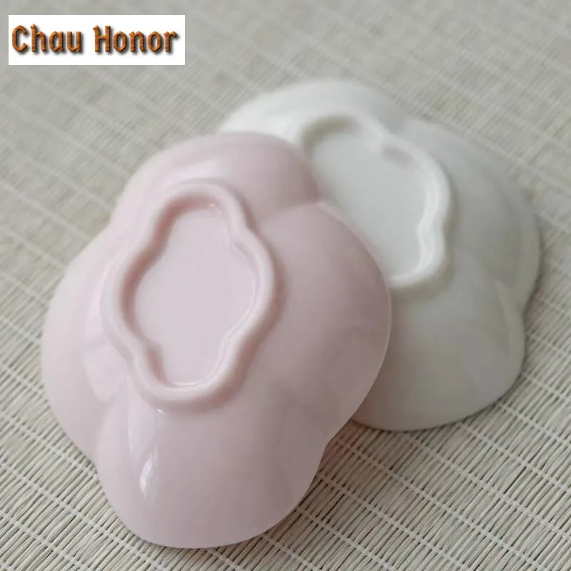 Boutique Jade Mud Powder Kneading Flower Coasters Creative Hot Pad for Coffee Cups Saucer Anti-scald Placemats Cup Holder Teaset