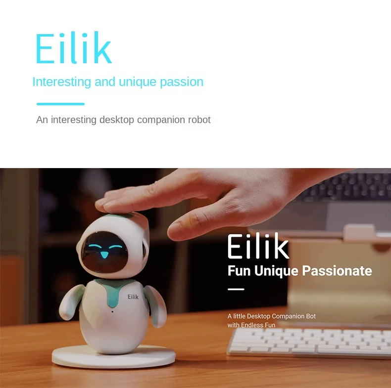 In magazzino Eilik Interactive Robot Intelligent Emotional Companion  Desktop Aililike Voice Electronic Pet - AliExpress