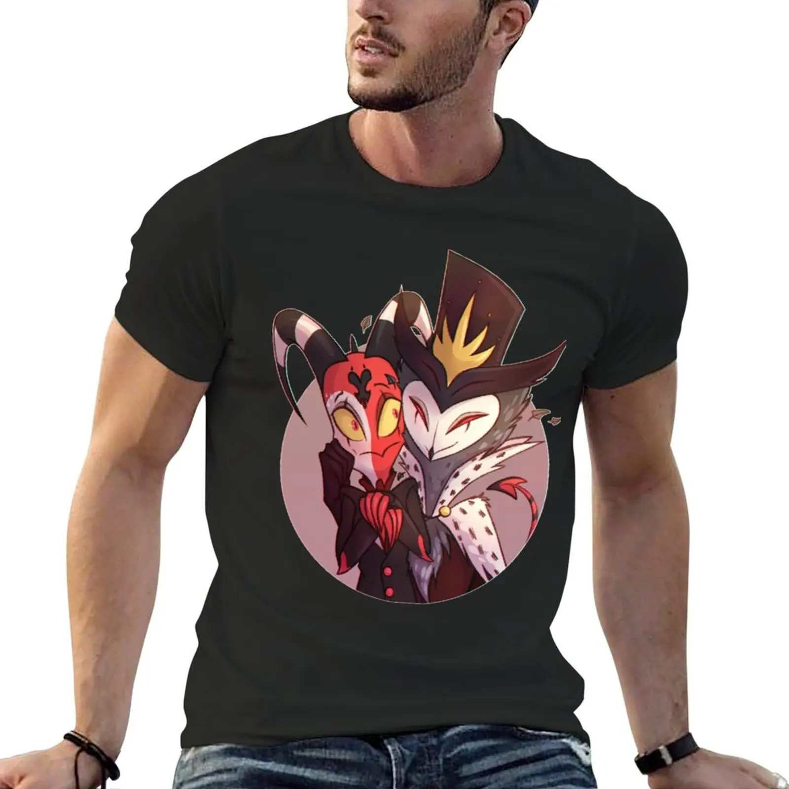 

Blitzo & Stolas T-Shirt plus size tops tops Aesthetic clothing men workout shirt