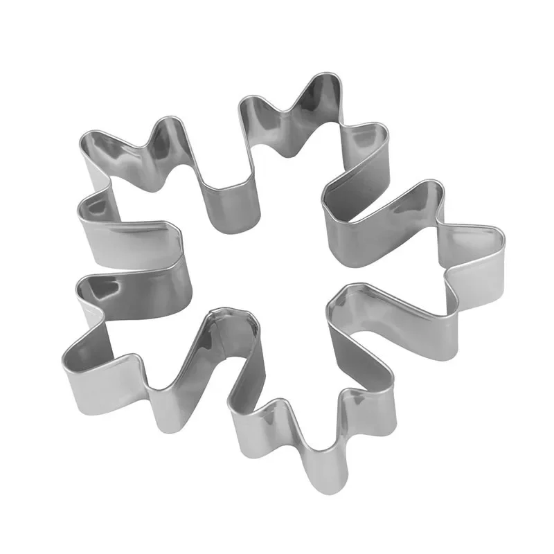 1pcs Christmas Snowflake Shape Cookies Cutter Vegetable Biscuit Large Mold Tools Baking Pastry Tools Stainless Steel Bakeware