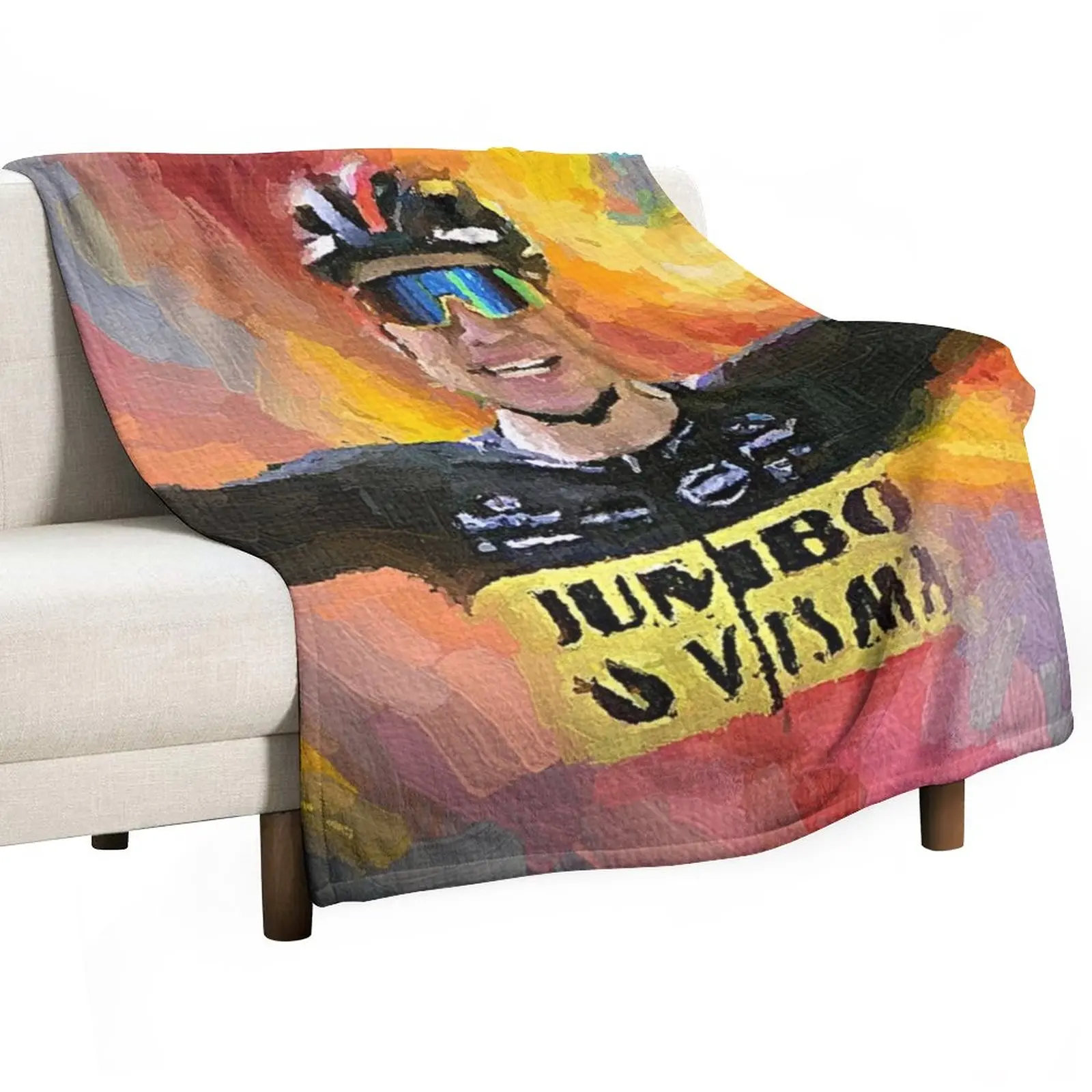

Wout Van Aert Throw Blanket Sofas blankets ands Decoratives warm for winter Blankets