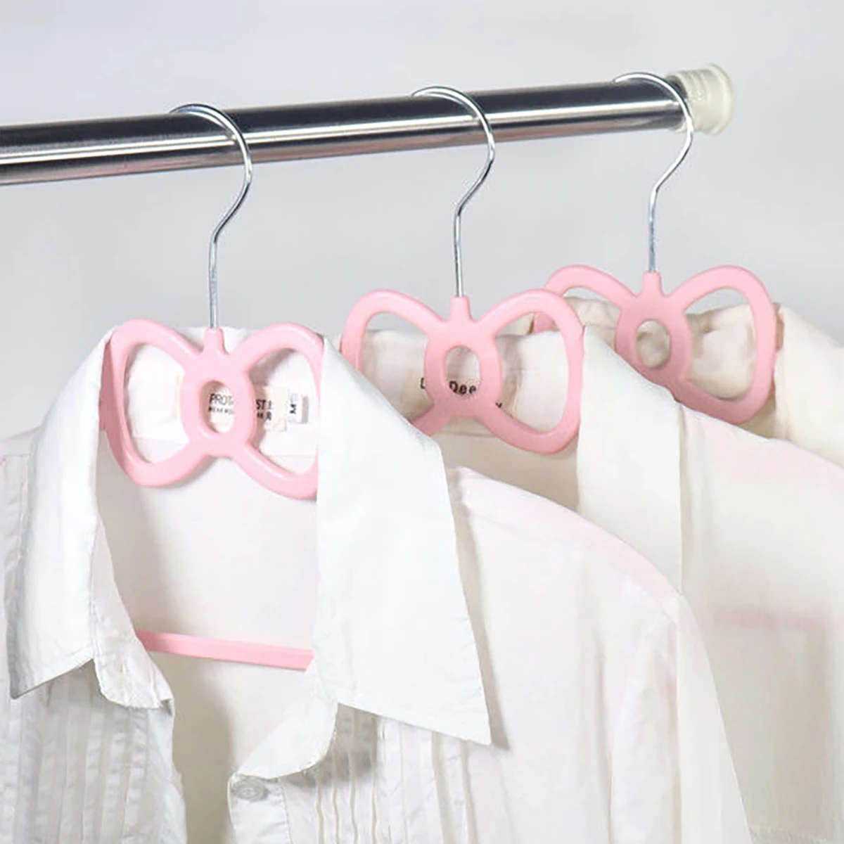 3pcs Bow Hangers Pink