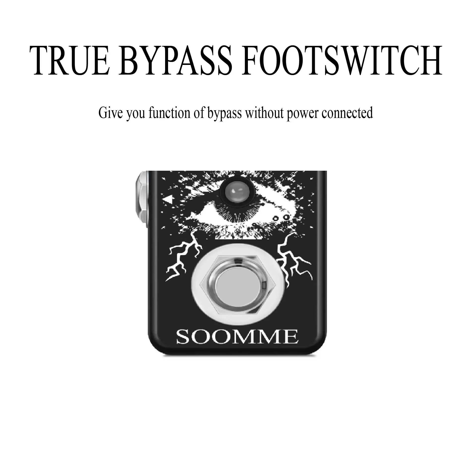 SOOMME HT-01 Noise Killer Pedal Noise Gate Suppressor Effect Pedal 2 Modes True Bypass for Electric Guitars True Bypass